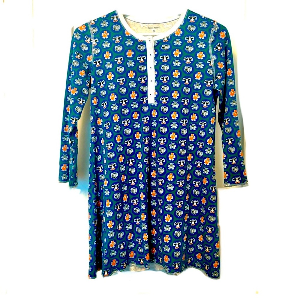 Roller Rabbit Penguin Fox Raccoon Arctic Woodland Animal nightgown